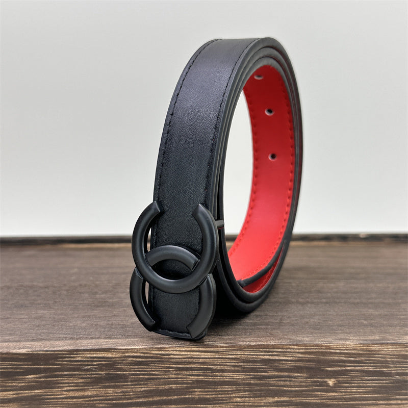 CC Women's Leather Belt (Black)