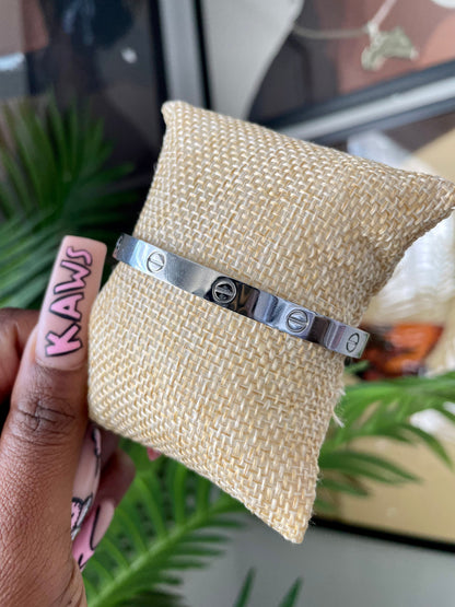 Pulsera del amor de plata (con destornillador)
