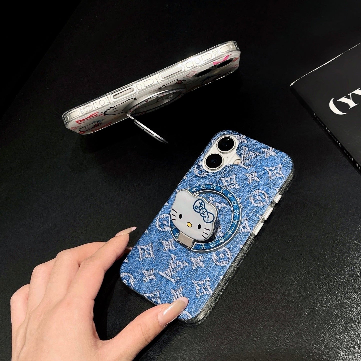 Cat Cowboy Love New MagSafe Design Phone Case with Magsafe Holder