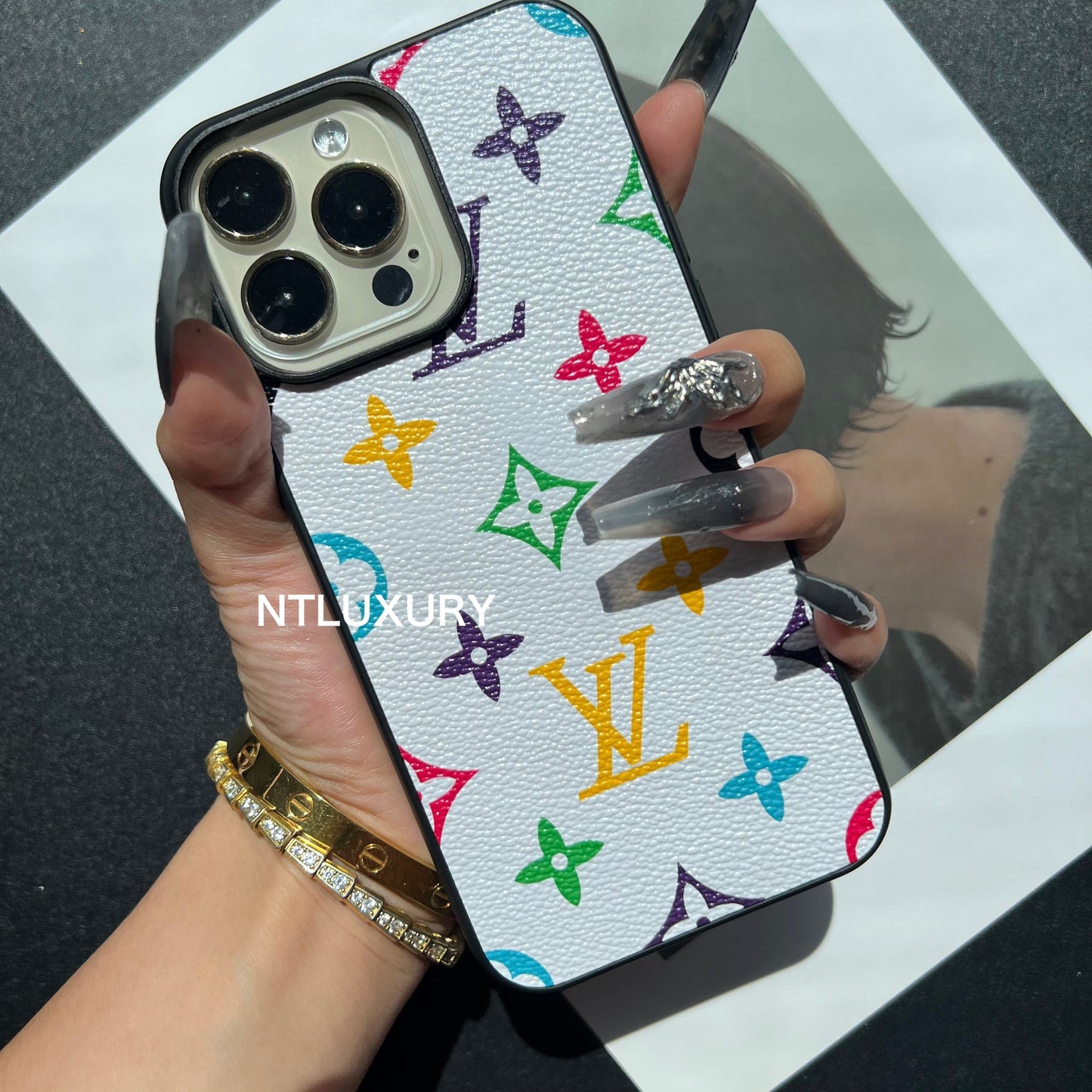 Traditional Love Phone Case (Fancy Big Love - White)