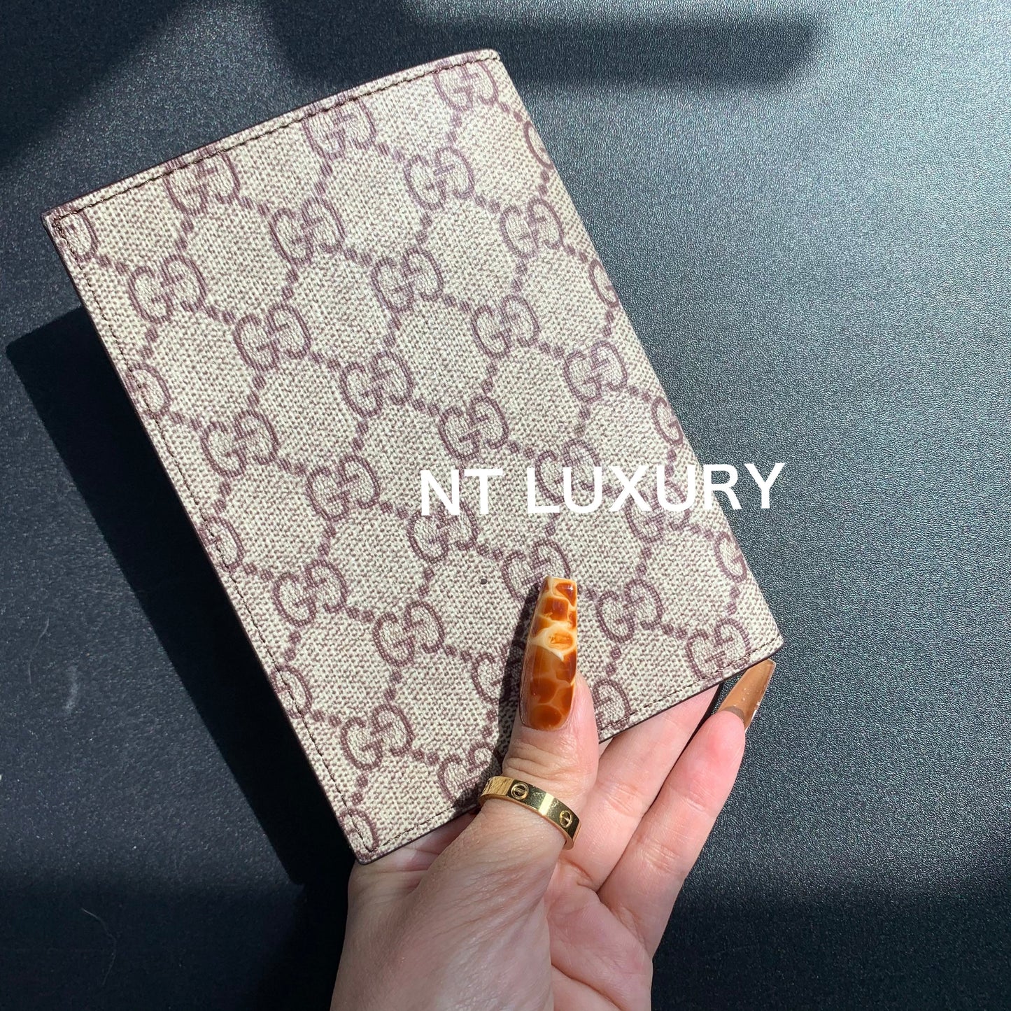 Floral Design Passport Wallet with Box