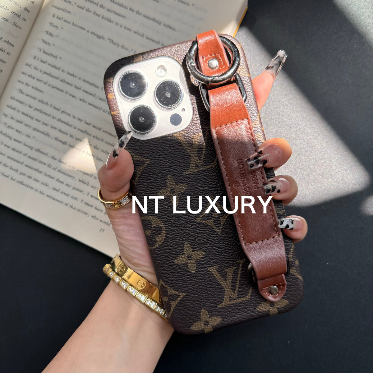 Traditional Leather Waistband Phone Case (Love)