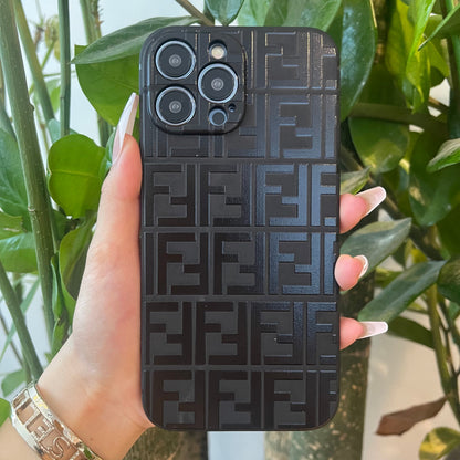 Cover nera di tendenza per telefono (elegante)
