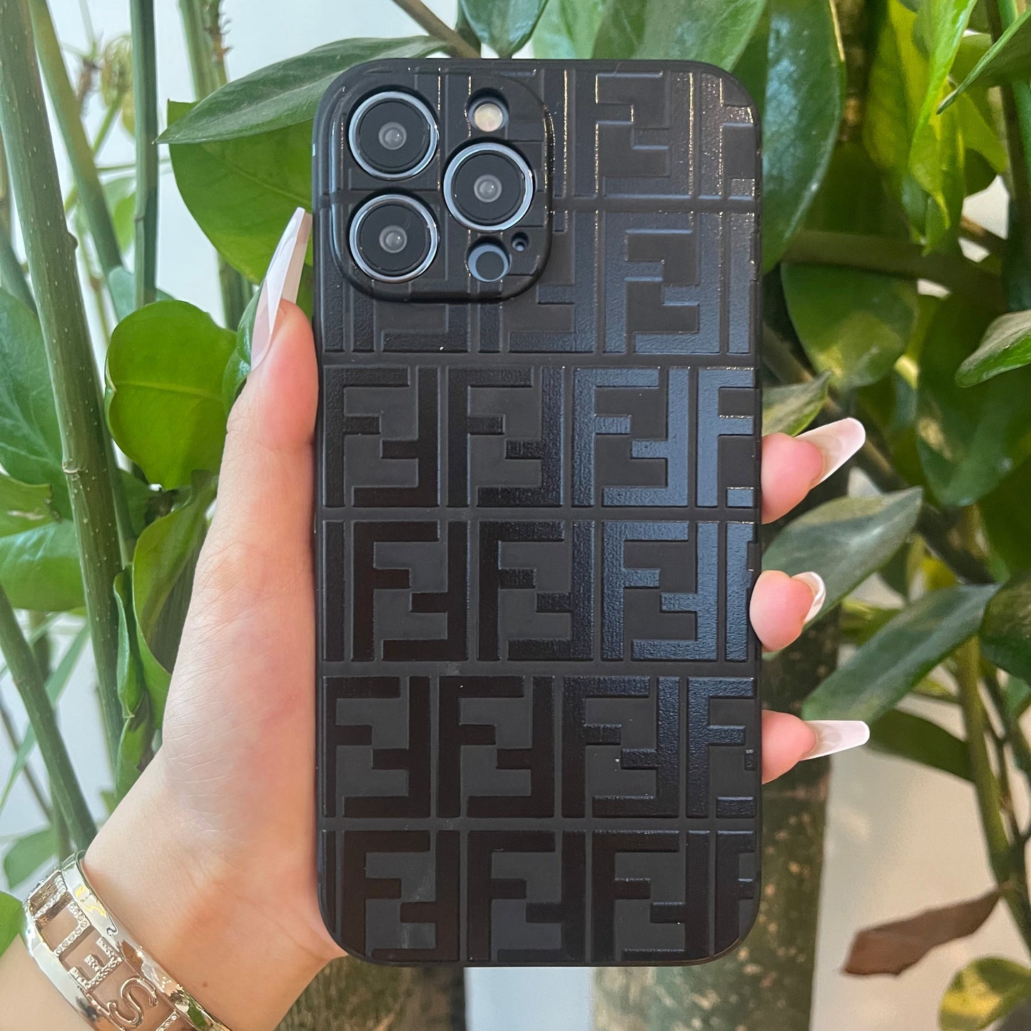 Black Trendy Phone Case (Fancy)