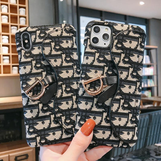 Transparent DD Fashion Embroidery Phone Case For iPhone