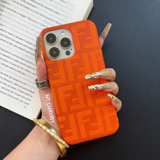Coque de téléphone colorée et amusante (orange)