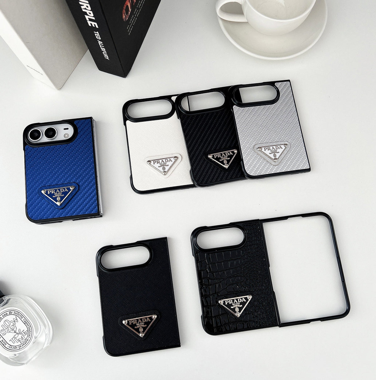 PD Imitating Carbon Fiber Design Phone Case For iPhone Duo