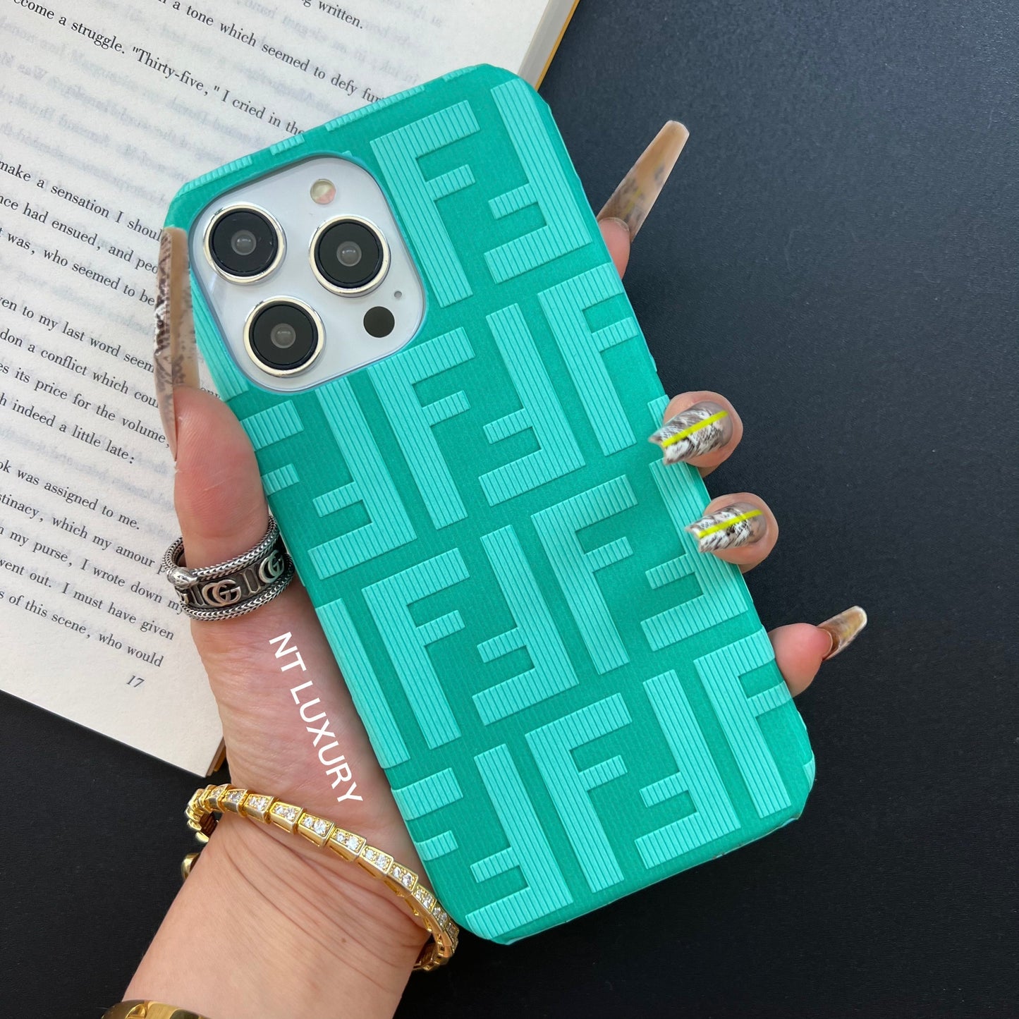 Coque Samsung amusante et colorée (vert menthe)