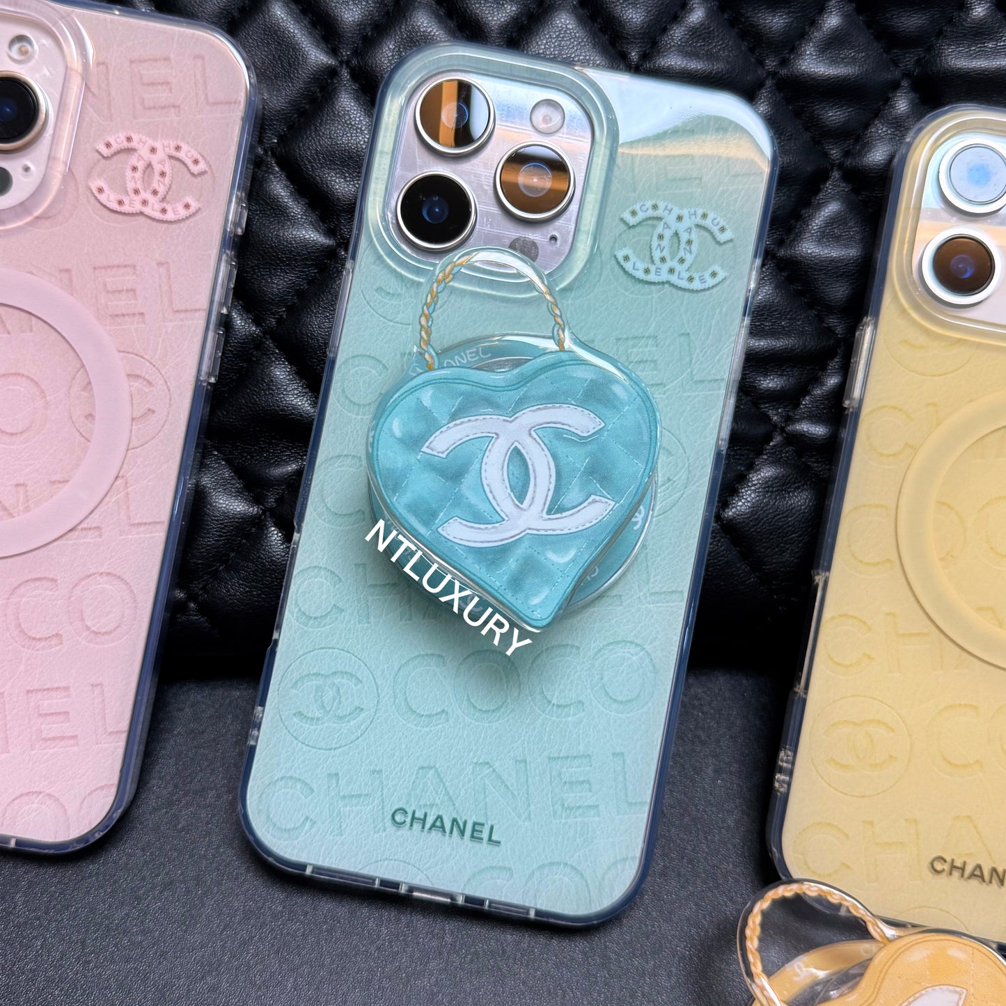 Cute Heart Design Phone Case with MagSafe Holder