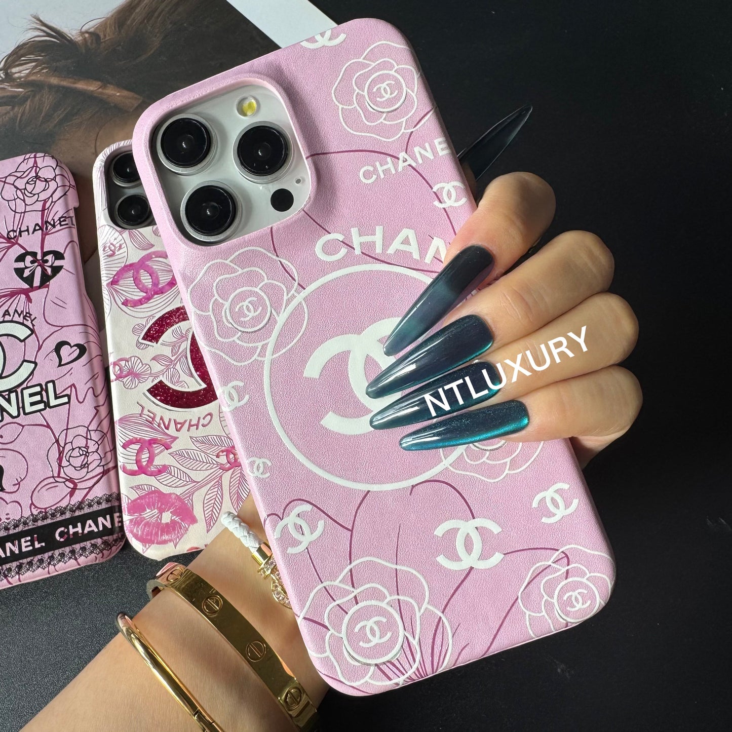 Floral Pink CC Girl Phone Case