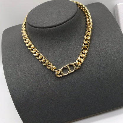 Set di 2 gioielli Dove: collana e bracciale con design a catena in oro
