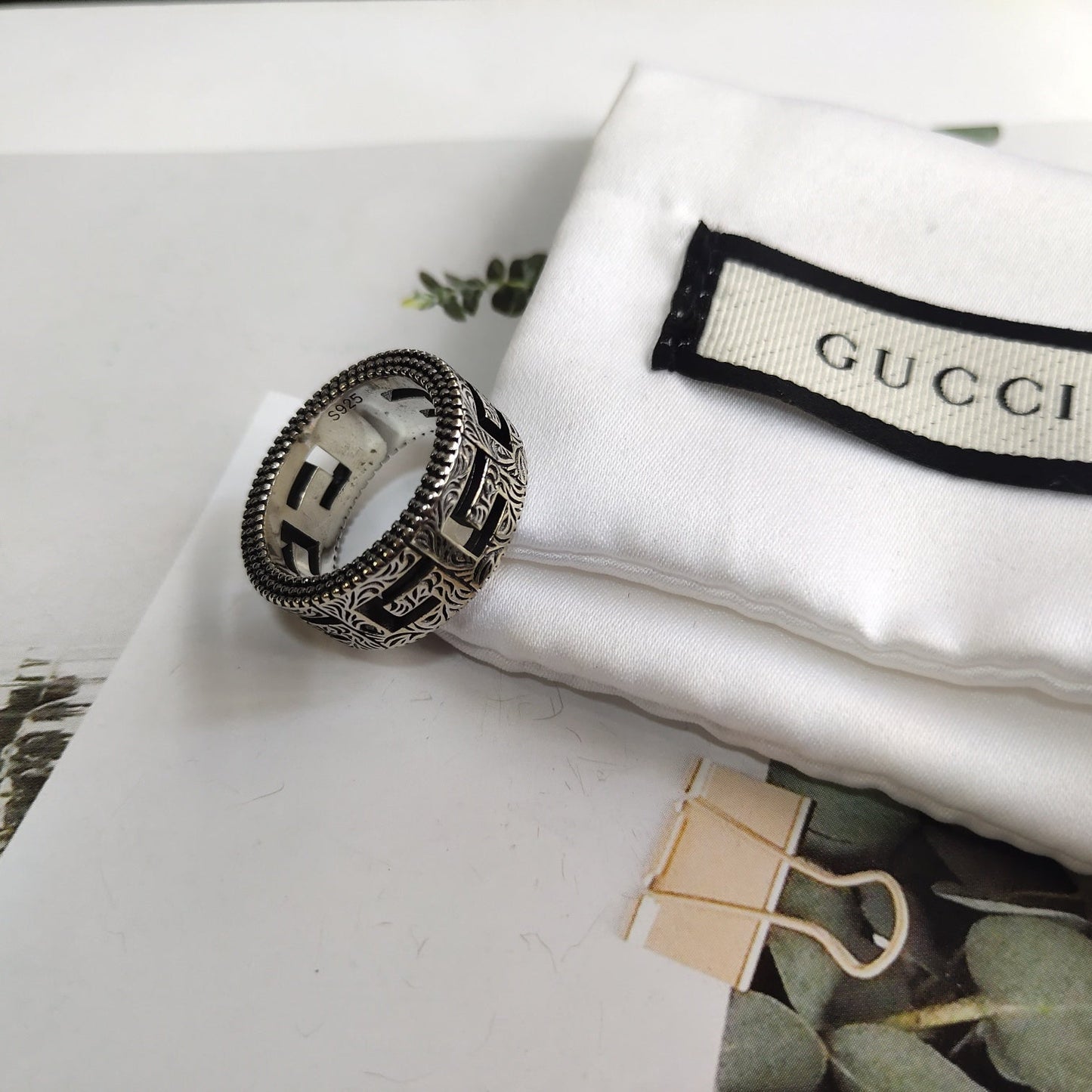 Vintage Guccl Earrings & Necklace & Bracelet & Ring