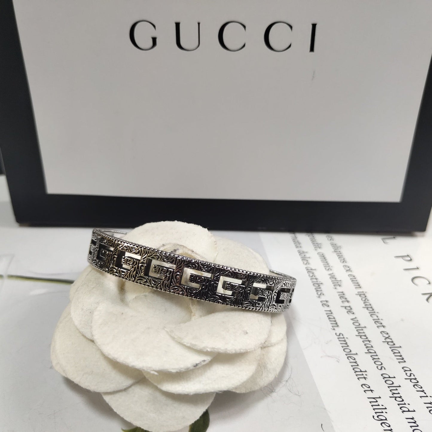 Vintage Guccl Earrings & Necklace & Bracelet & Ring