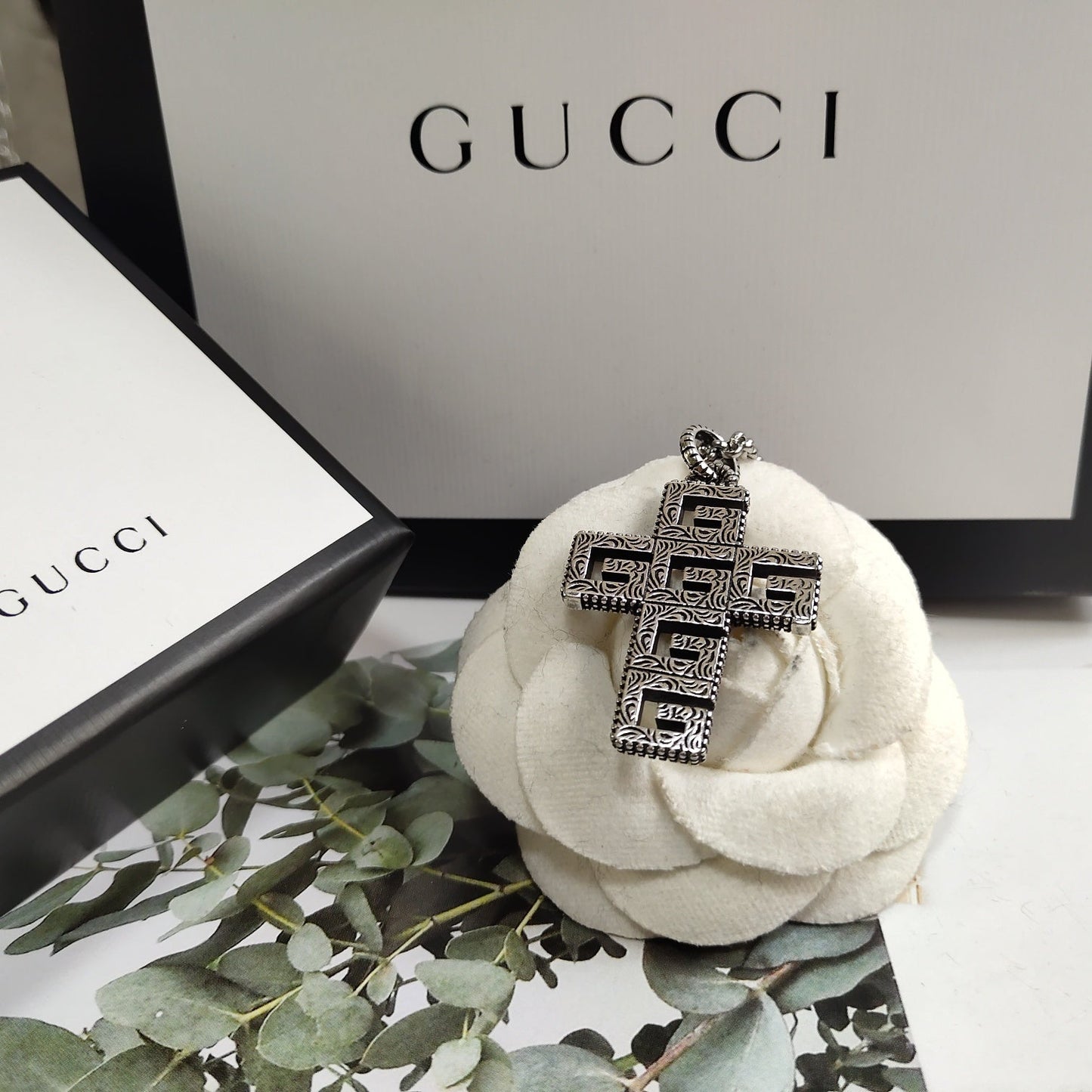 Vintage Guccl Earrings & Necklace & Bracelet & Ring