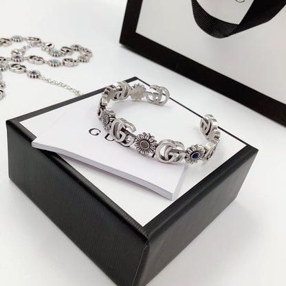 Good Daisy Design Earrings & Bracelet & Necklace 5 Set