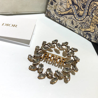Wheat Shape Dove Girl Brooch