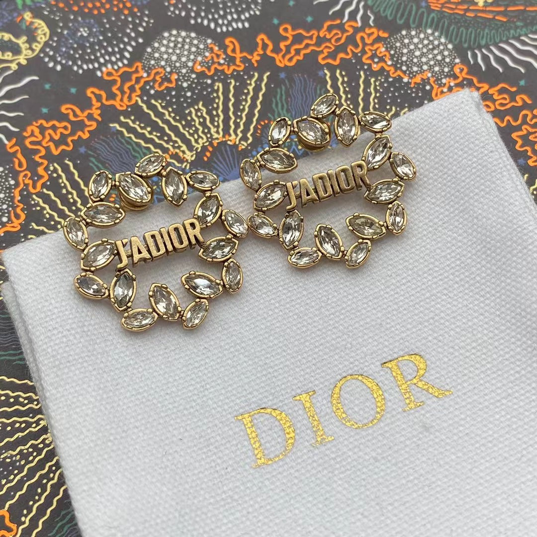 Wheat Shape Dove Girl Earring