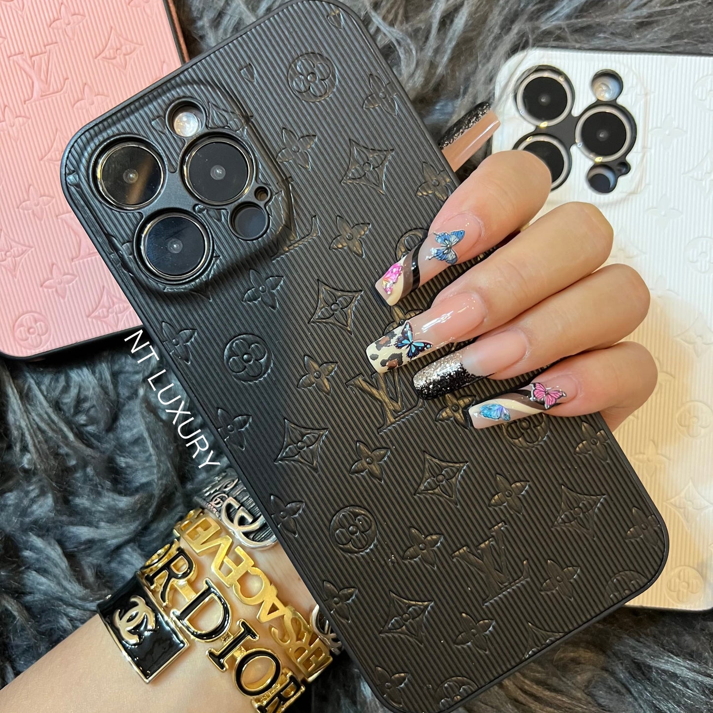 Colorful Love Phone Case With Camera Protection