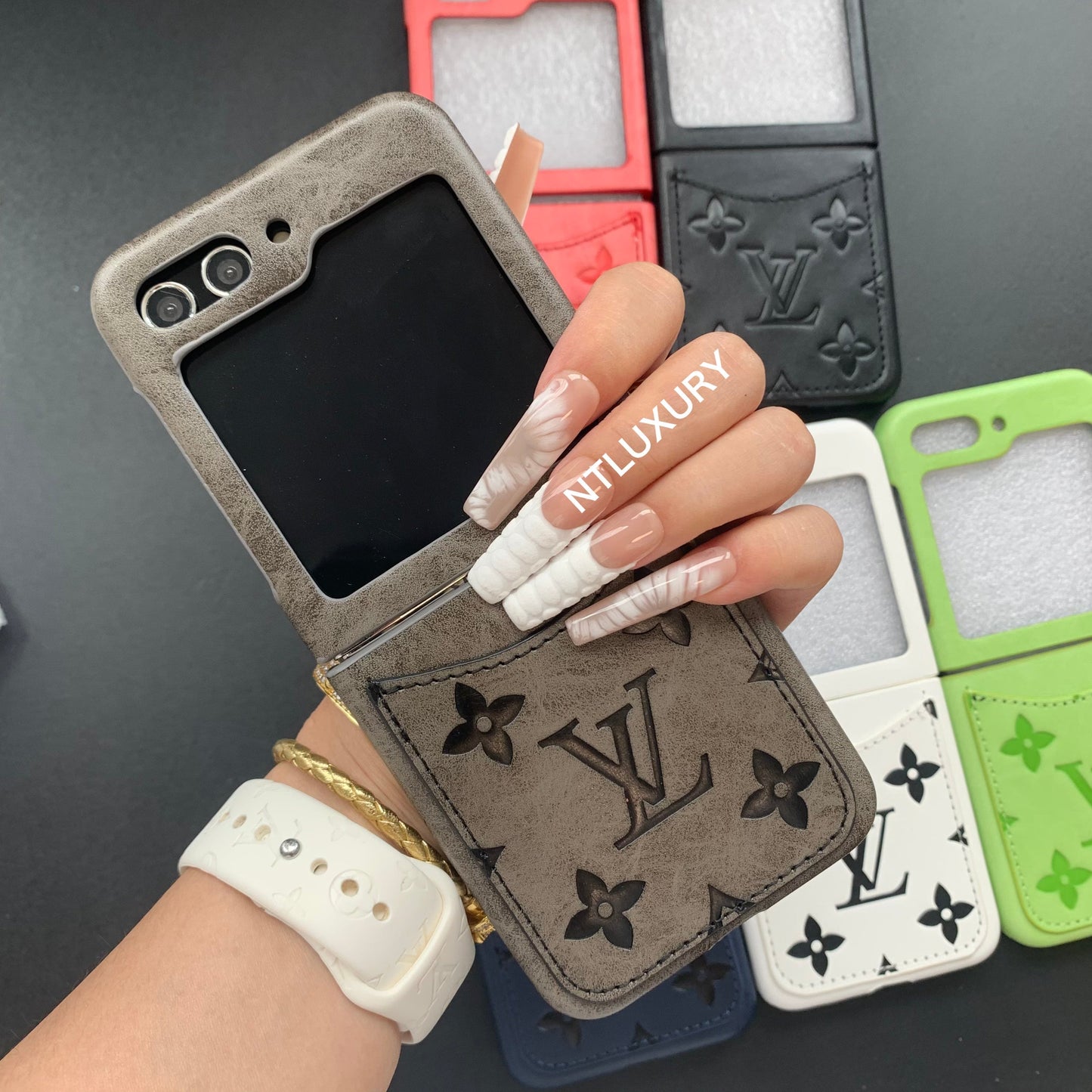 Press Love Samsung Case For Z-Flip Series with Pocket