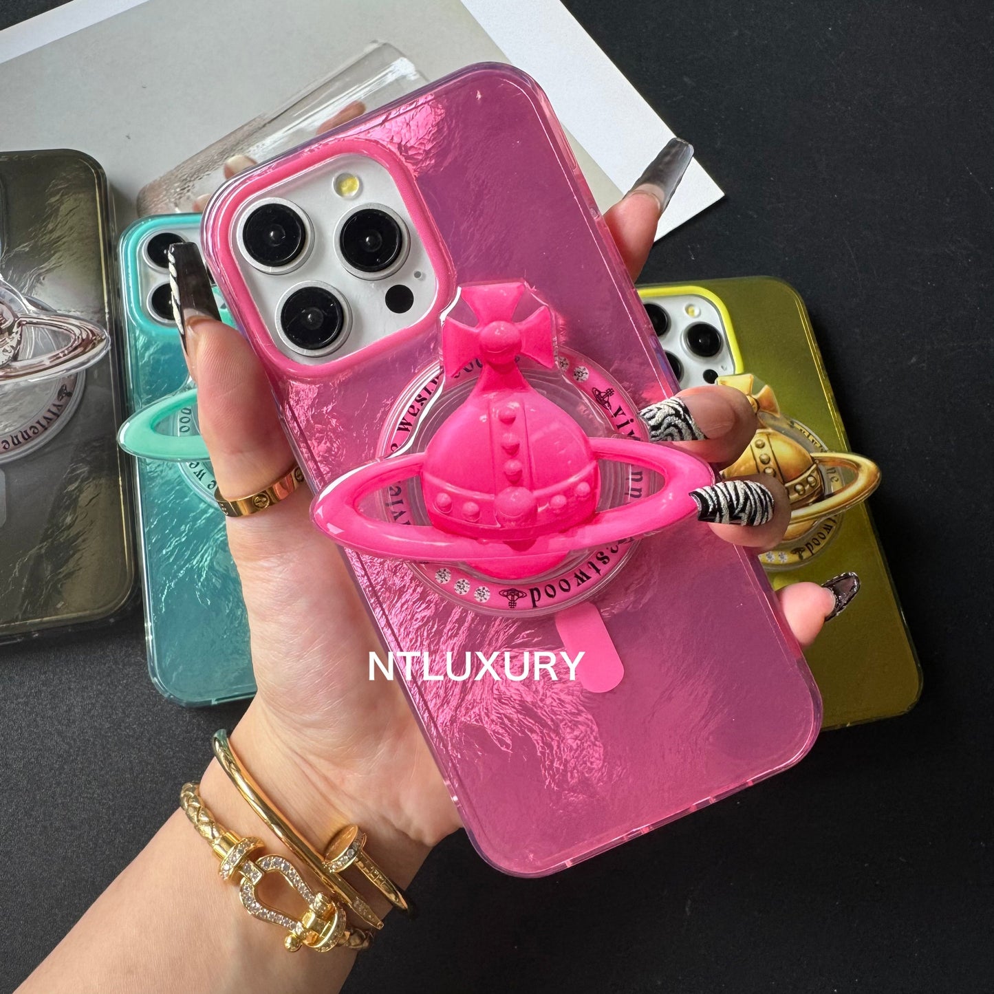 Fancy West Woo iPhone Case with MagSafe Holder