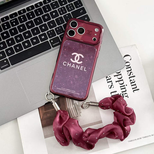 Cover Elegante per Telefono CC Bordeaux con Tracolla