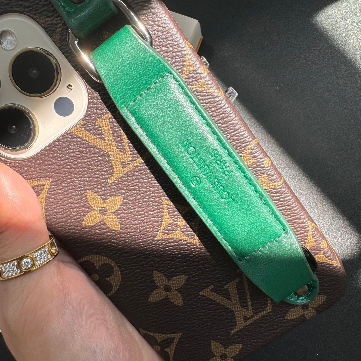 Traditional Leather Waistband Phone Case (Love)