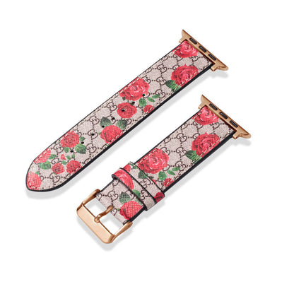 Cinturino classico in pelle fatto a mano per Apple Watch