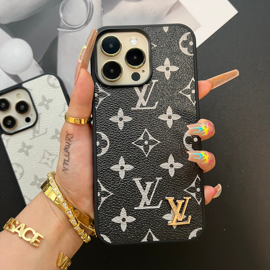 Traditional Colorful Design iPhone Case (Black & White)
