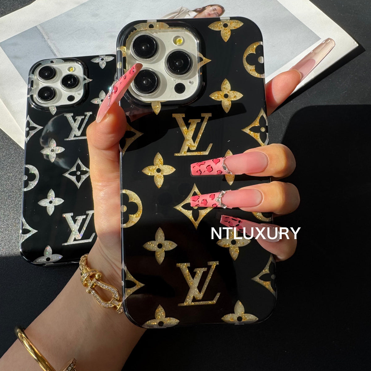 Cover per iPhone Amore Oro Argento