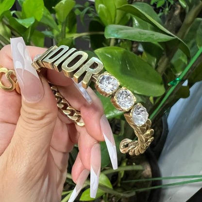 Bracciale JA con design in strass