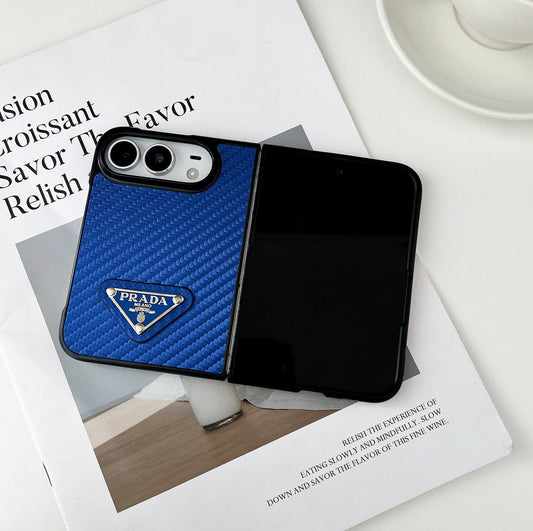 PD Imitating Carbon Fiber Design Phone Case For iPhone Duo