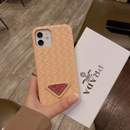 Funda de punto estampada para iPhone