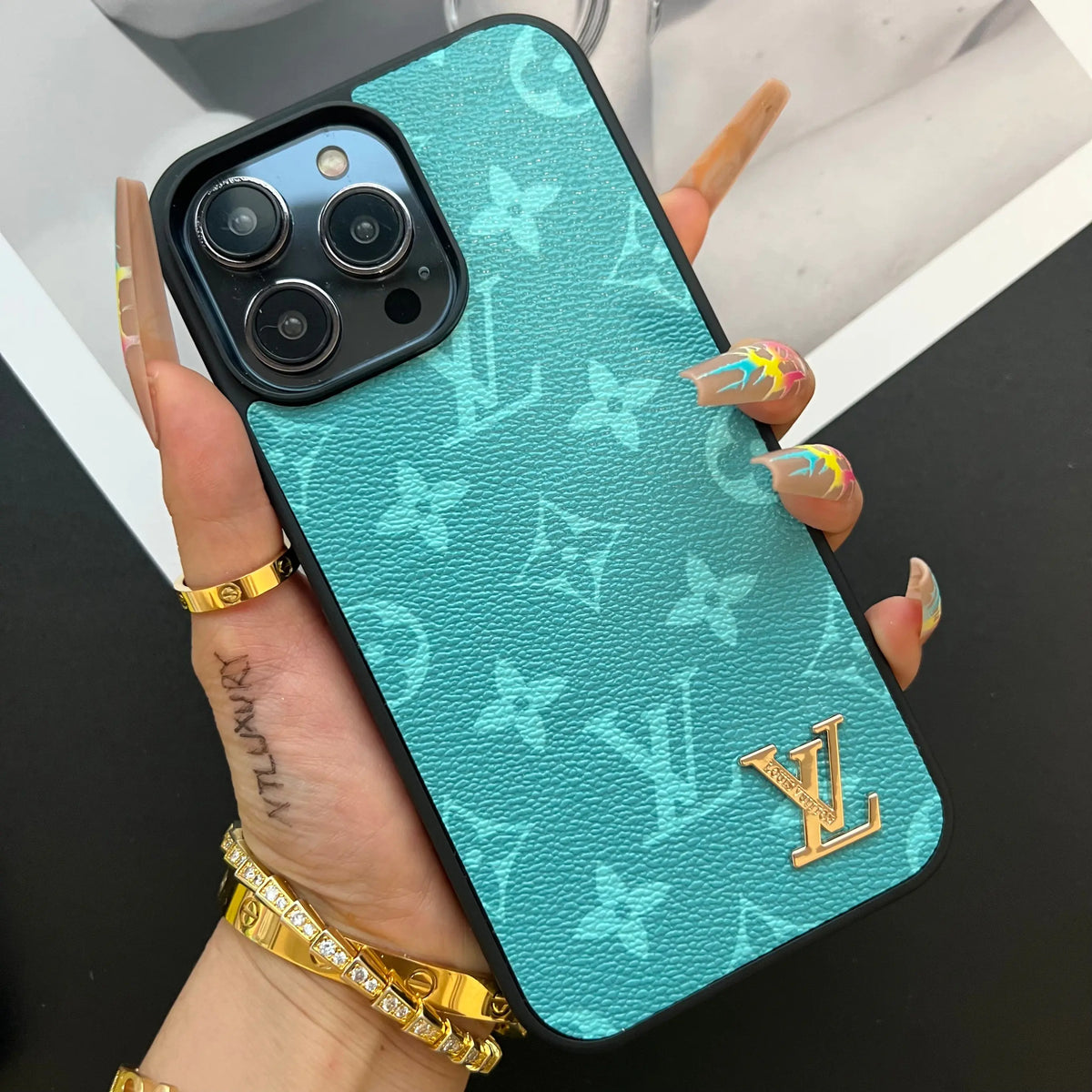 Traditional Colorful Design iPhone Case (Yellow)