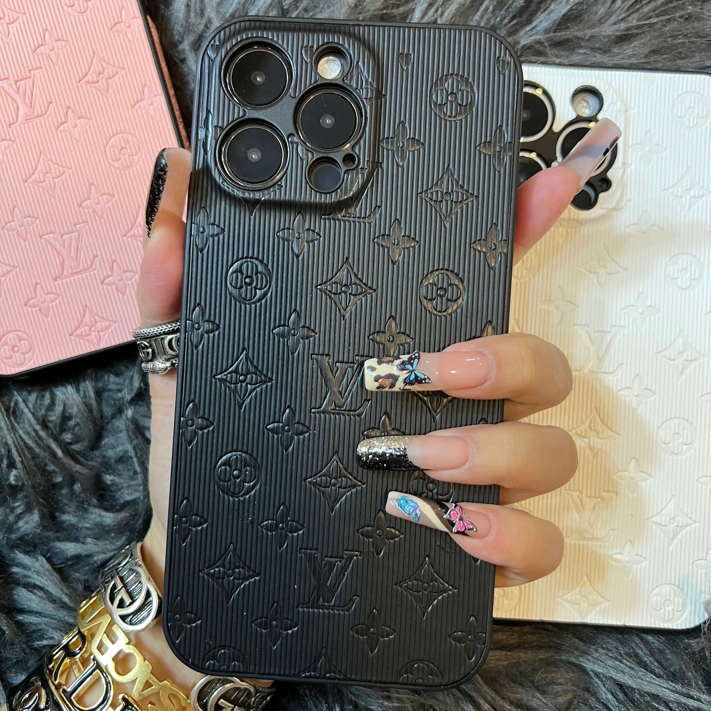 Colorful Love Phone Case With Camera Protection