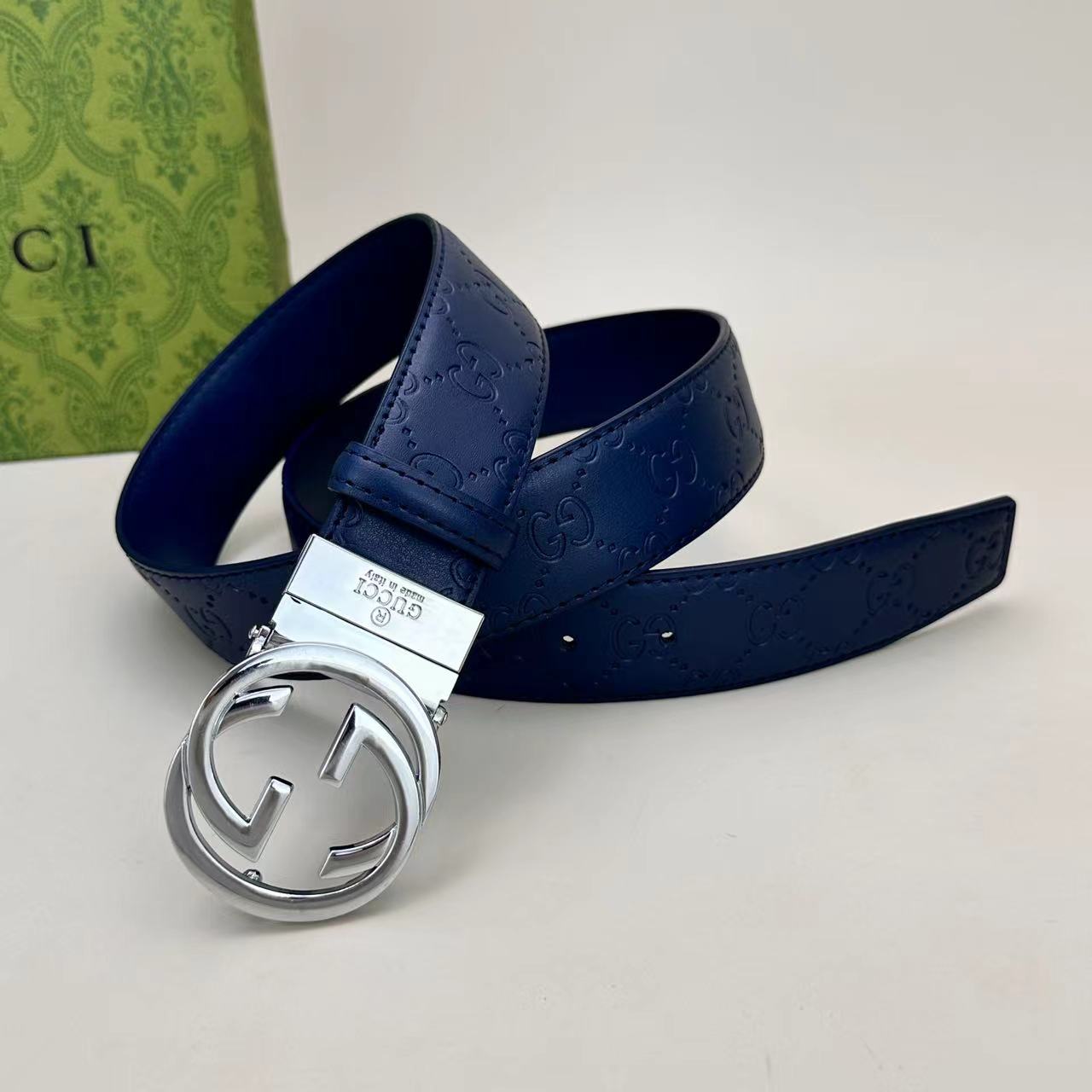 Circle Design Good Belt (Blue)