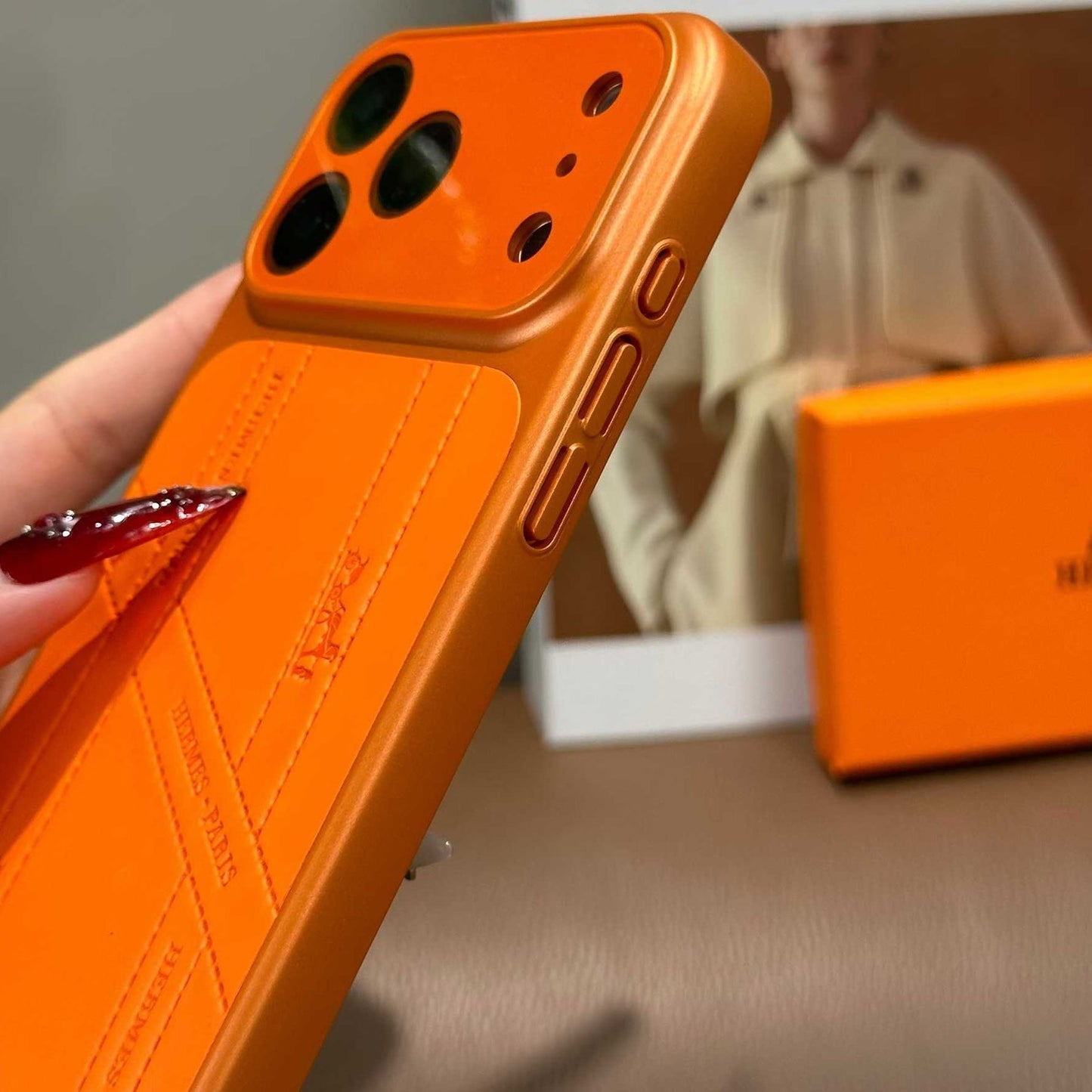 Orangensaft-Handyhülle im ausgefallenen Design