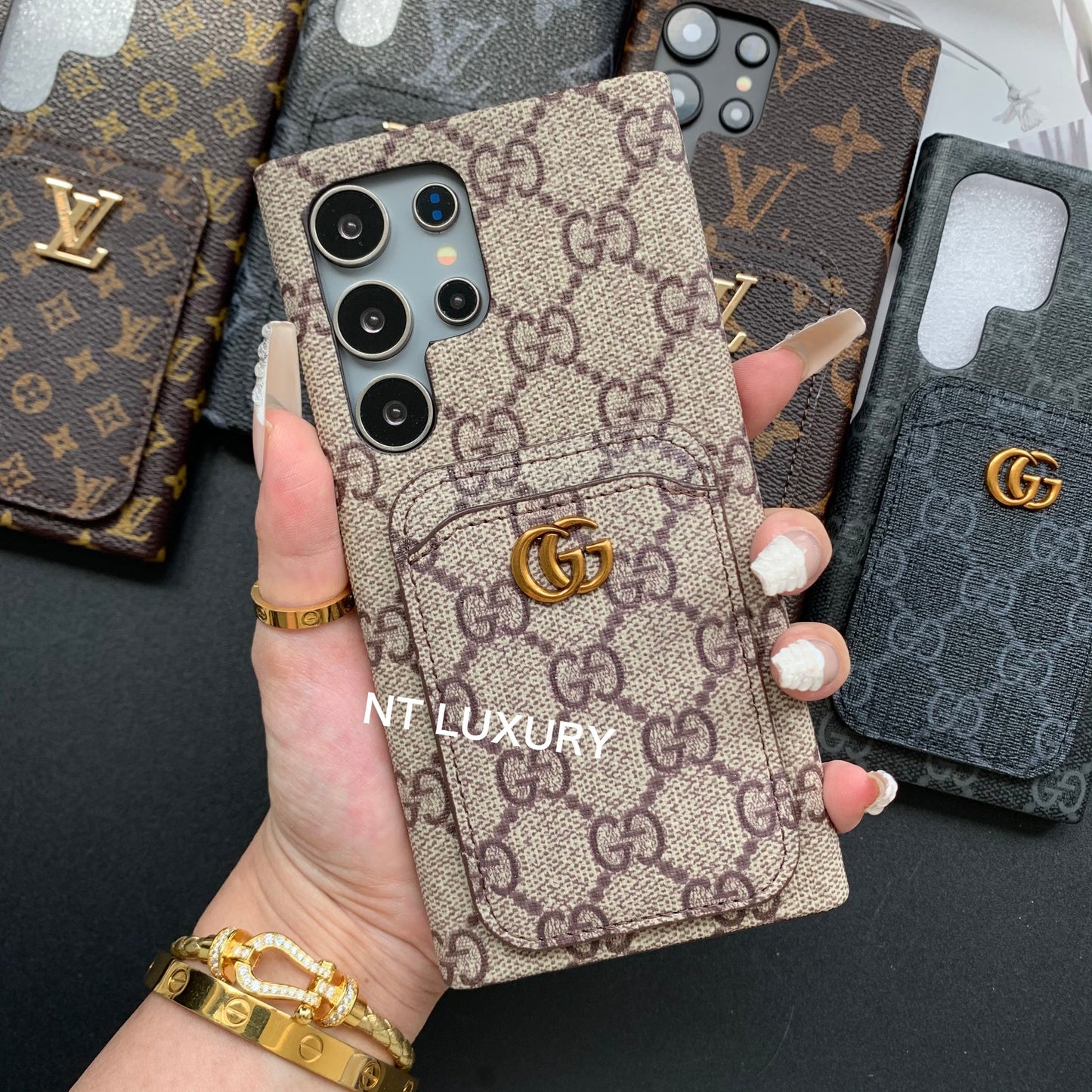 Simple Love Design Samsung Case with Purse
