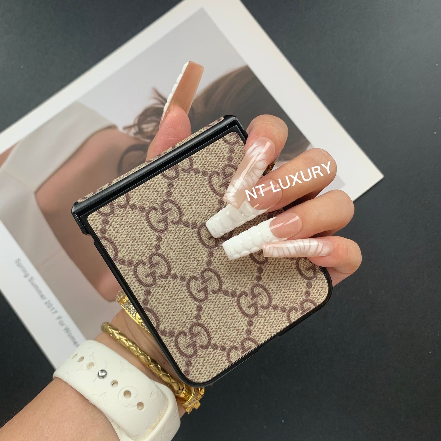Traditional Floral Samsung Case For Z-Flip Series