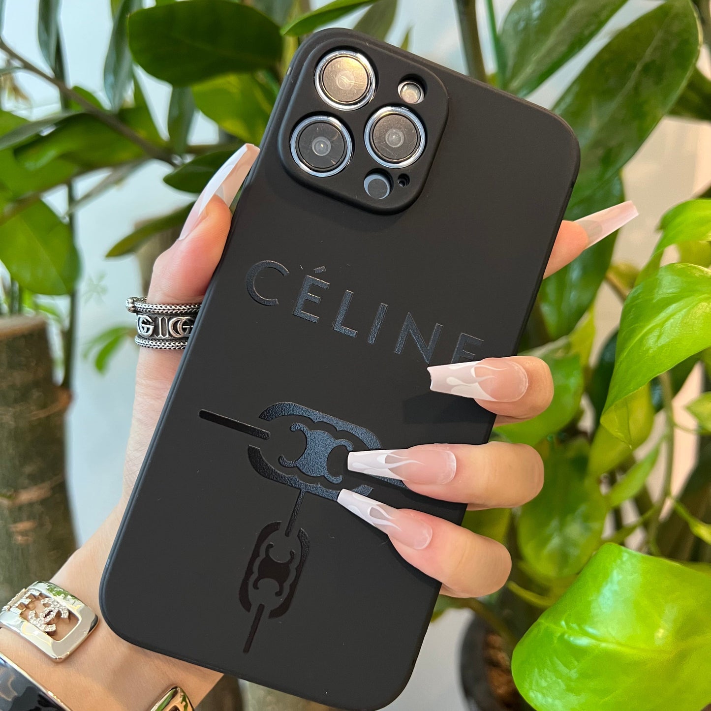 Black Trendy Phone Case ( Big CE )