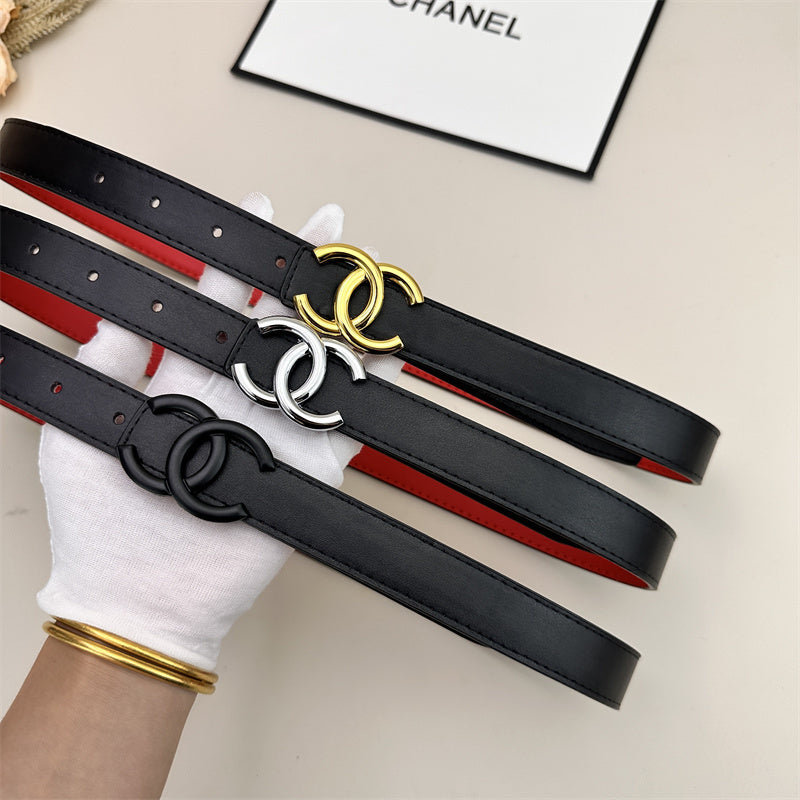 CC Women's Leather Belt (Black)