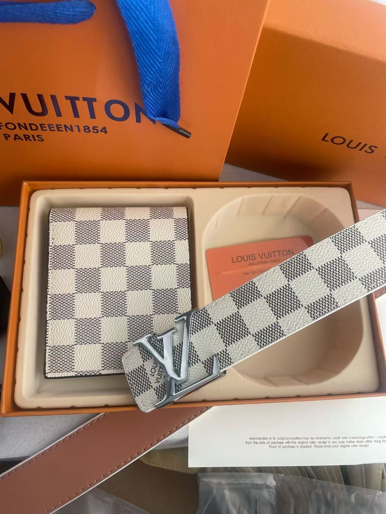 2 Set Buckle Love Belt & Wallet with Packaging