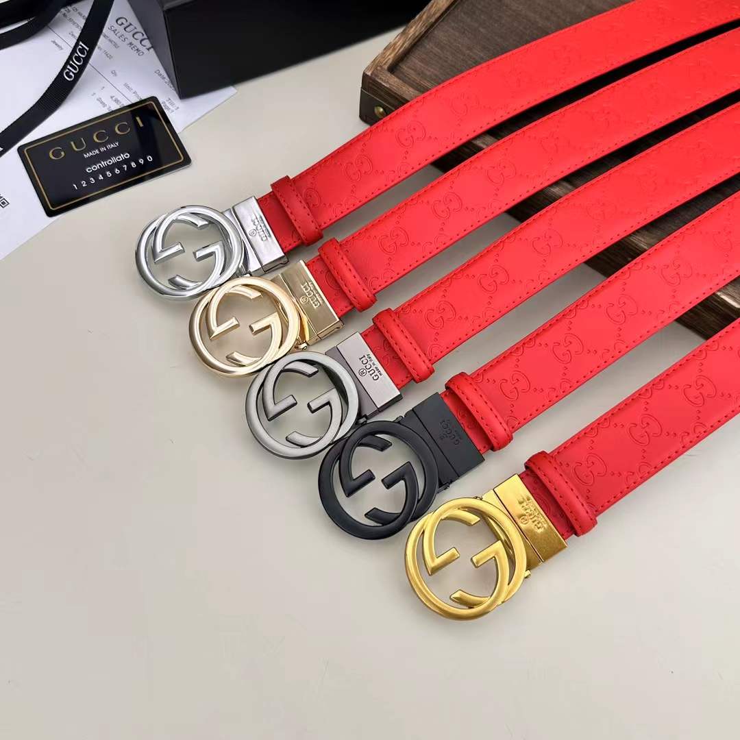 Circle Design Good Belt (Red)
