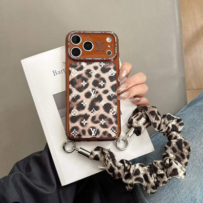 Leopard Love Fancy Phone Case With Strap