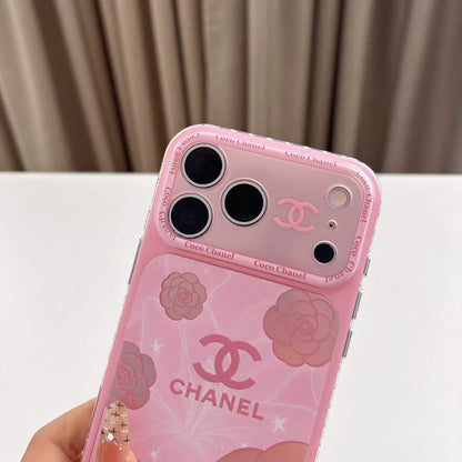 Pink CC Camellia Design Fancy Phone Case