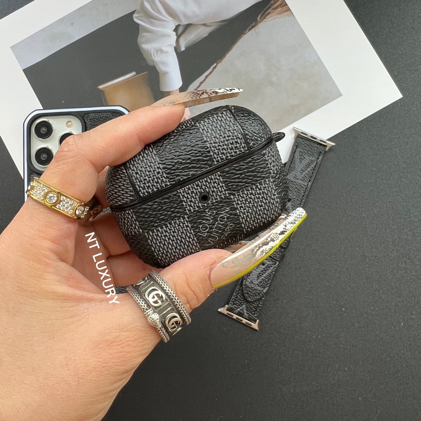 Traditional Touch Airpods Case (Grey)