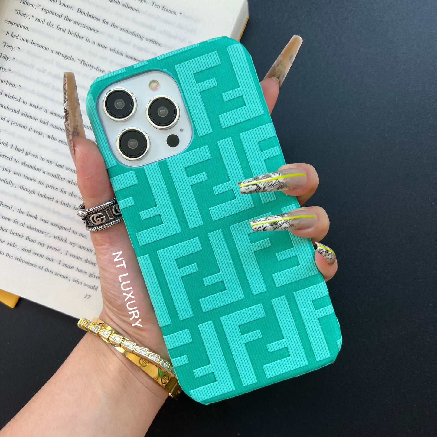 Coque Samsung amusante et colorée (vert menthe)