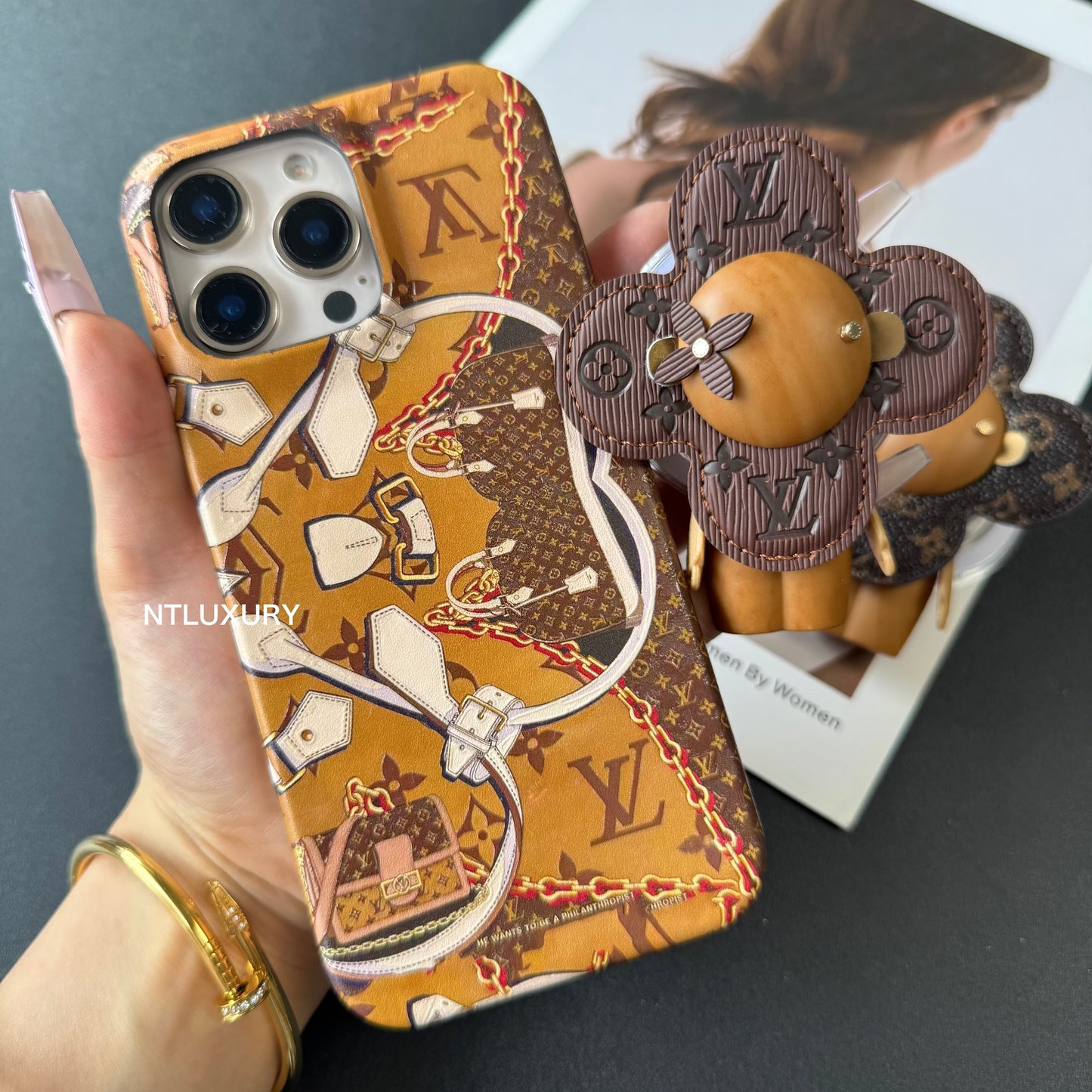 Vivian Floral Love iPhone Case with Magsafe Holder