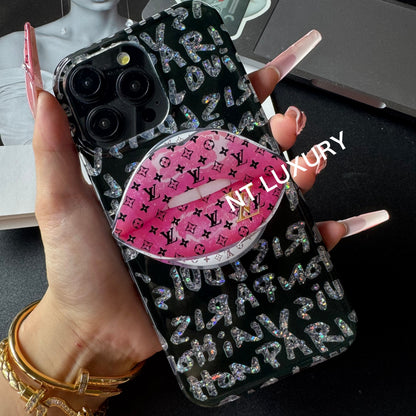 Funda para iPhone Love Your Lip con soporte MagSafe
