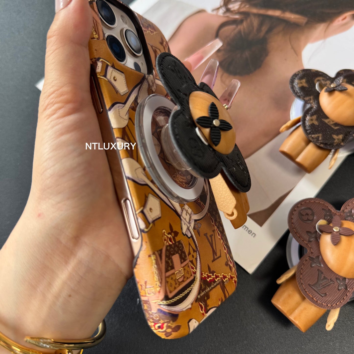 Vivian Floral Love iPhone Case with Magsafe Holder