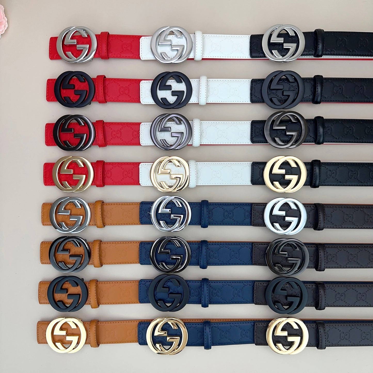 Classic Colored Good Belt (Metal gray Buckle)